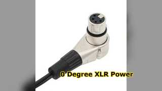 0 Degree XLR Pin Female Connector ARRI Monitor DSLR Rig