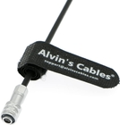 Alvin'S Cables BMPCC 4K 6K Power Coiled Cable Weipu 2 Pin Female To Right Angle 2 Pin Male For Blackmagic Pocket Cinema