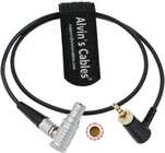 Alvin's Cables Deity TC-1 Locking 3.5mm TRS to Right Angle EXT 9 Pin Timecode Cable for RED Komodo V-Raptor Camera 50cm