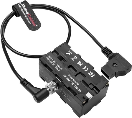 Αλβίνες Δακτυλίδια D-tap σε διπλό πλευρικό NP-F Dummy Battery Power Cable για Atomos Ninja, για να παρακολουθεί το SmallHD Feelworld Monitor, NP-F550 για να παρακολουθεί το F570 για να παρακολουθεί το F770 για να παρακολουθεί το F970 Dummy Battery Power Adapter με Type-C Port,60CM για να παρακολουθεί το 24in